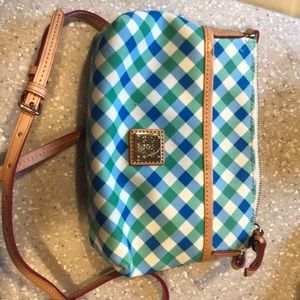 Dooney & Bourke Blue Green Plaid Purse